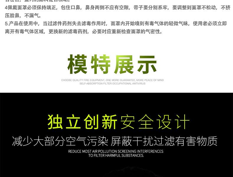 普達(dá)FD-410過(guò)濾式防毒面具套裝圖22