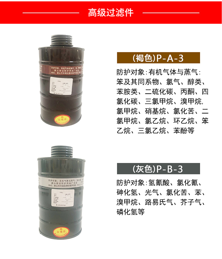 普達(dá)P-E-3 7號(hào)濾毒罐圖1