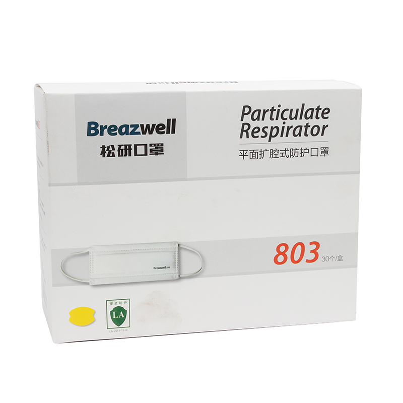 松研803平面擴(kuò)腔式防護(hù)口罩圖片2