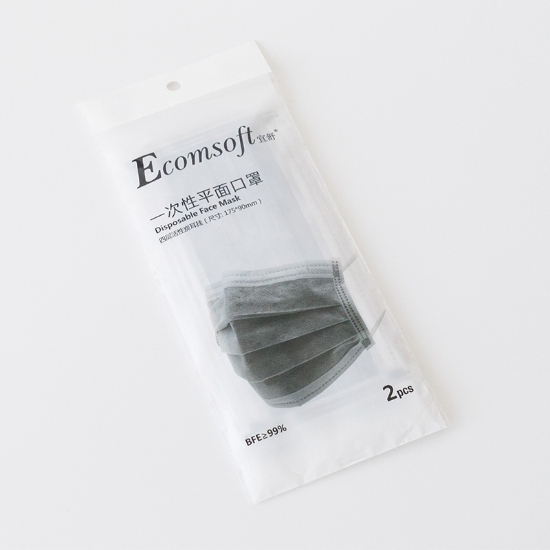 宜舒FEAC4活性炭平面四層一次性口罩圖片2