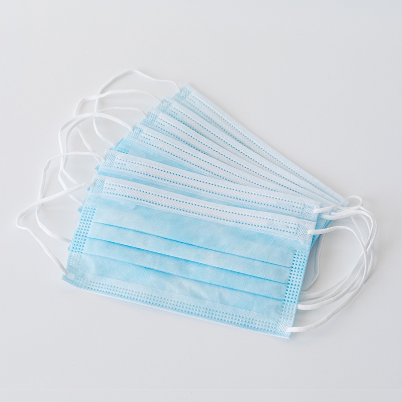宜舒FE3B藍色平面三層一次性口罩圖片2