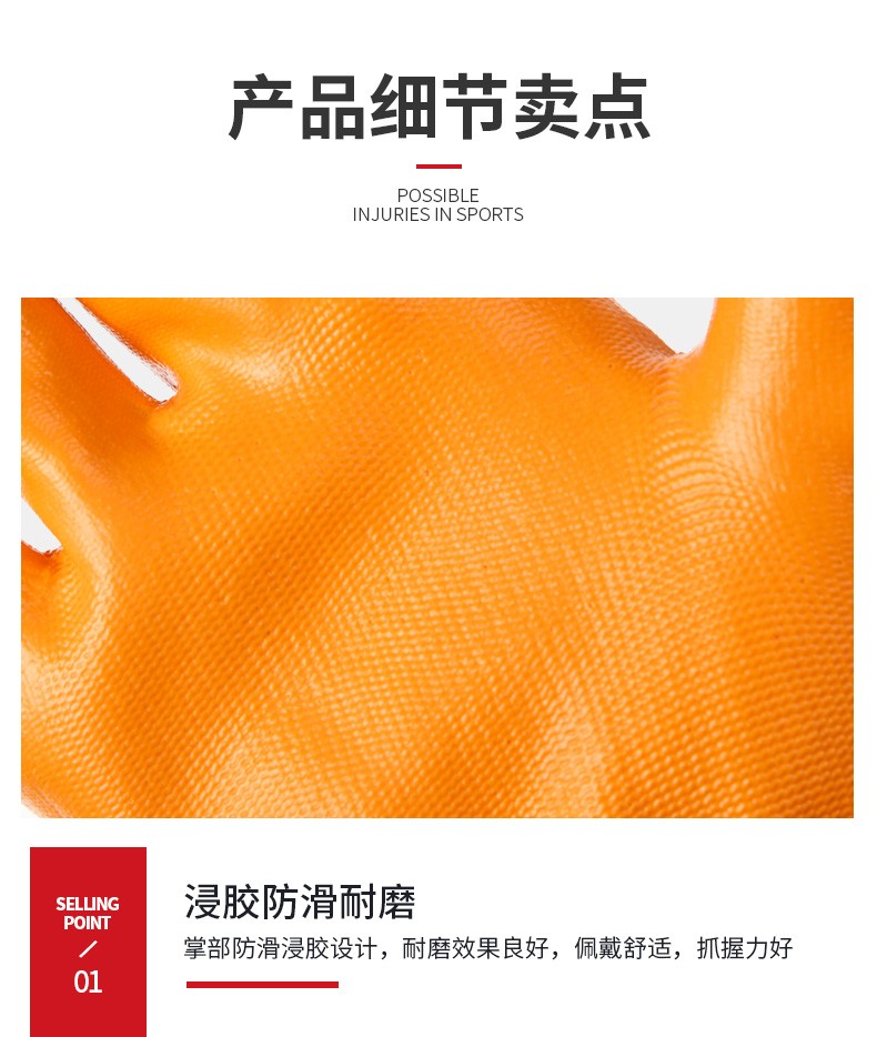 星宇N513半浸耐磨勞保手套圖片7