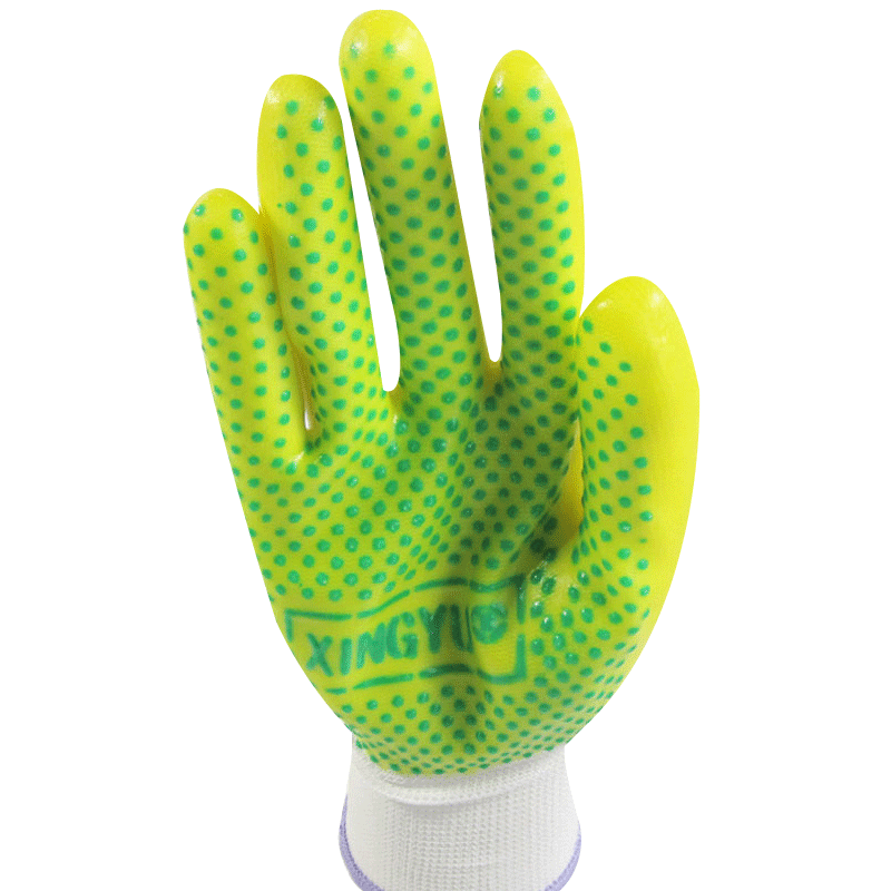 星宇P502尼龍點珠PVC勞保手套圖片2