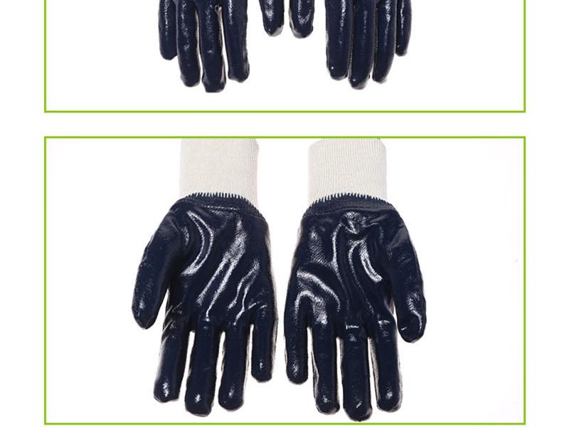 星宇N608羅口絨布丁腈半浸勞保手套圖片8