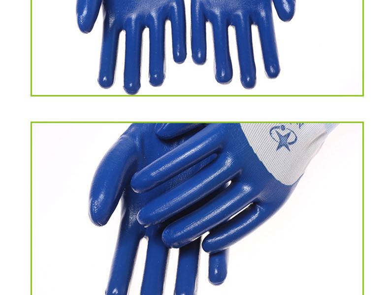 星宇N588十三針白尼龍丁腈勞保手套圖片14