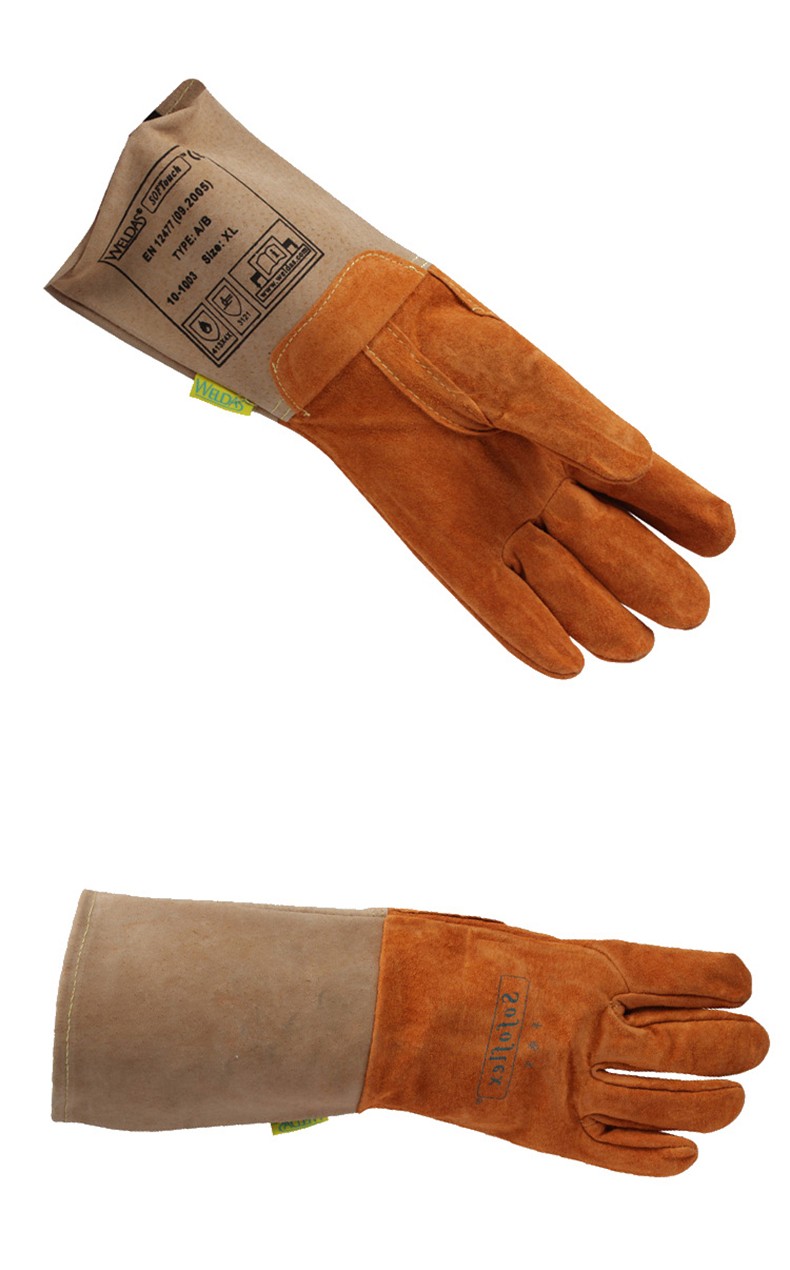 威特仕10-1003-M絨面豬青皮款焊工手套圖片4