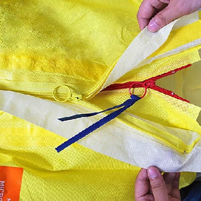 微護(hù)佳YE30-W-99-122-02 MC3000黃色雙袖雙褲腿帶腳套連體防化服圖片4