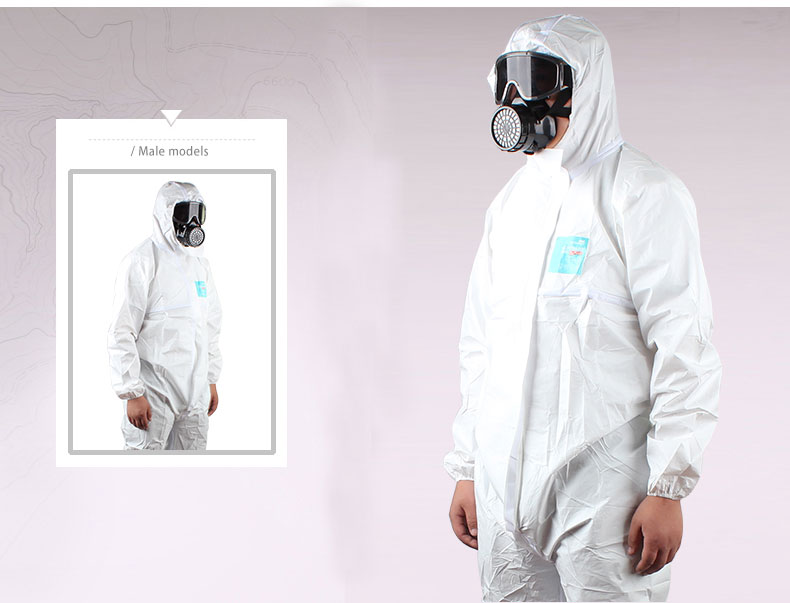 微護(hù)佳WH20-T-99-111-02MG2000白色增強(qiáng)型(膠條)連體防護(hù)服 圖片1