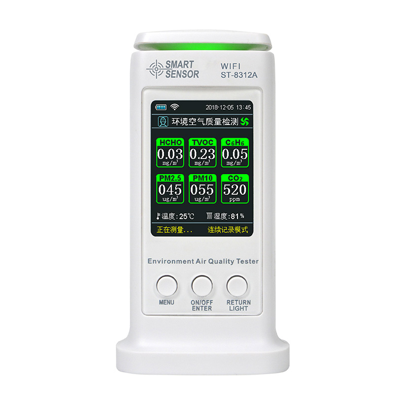 ?，擲T-8312A（WIFI版）環(huán)境空氣質(zhì)量檢測(cè)儀圖片3
