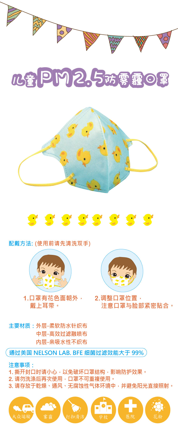 Makrite麥特瑞880S兒童口罩圖1