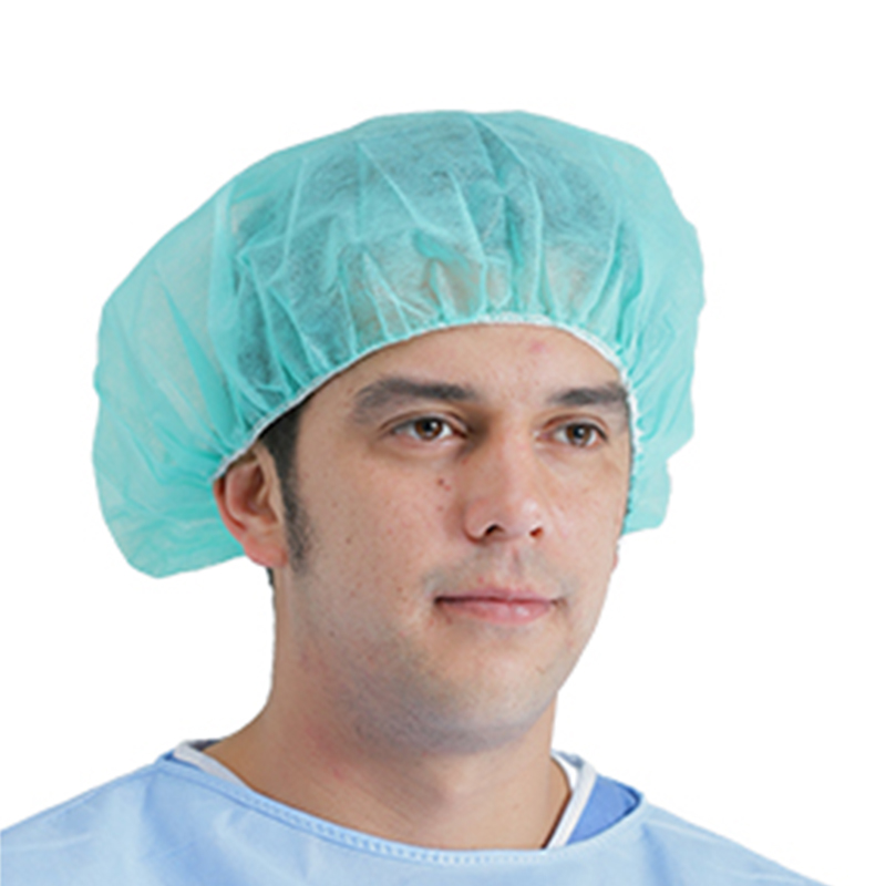 英科BC101001藍(lán)色一次性無(wú)紡布圓帽圖片