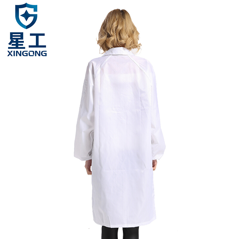 星工XGJ-6翻領(lǐng)防塵防靜電服圖片2