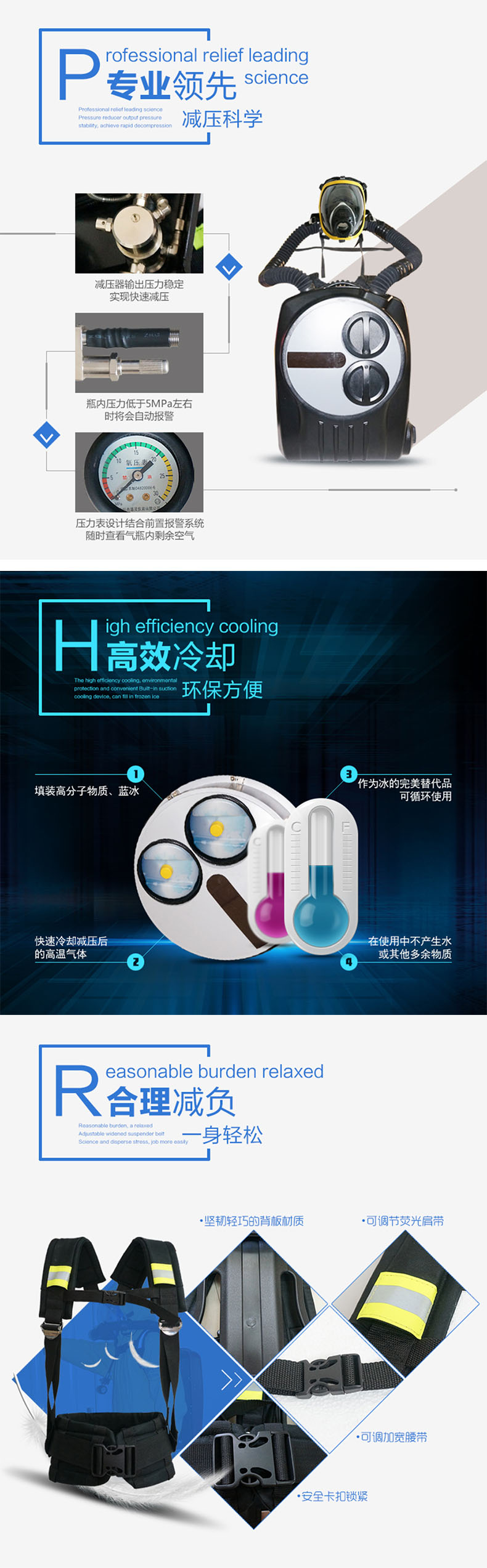 海固RHZYC240 HYZ4C倉式正壓式氧氣呼吸器圖片1