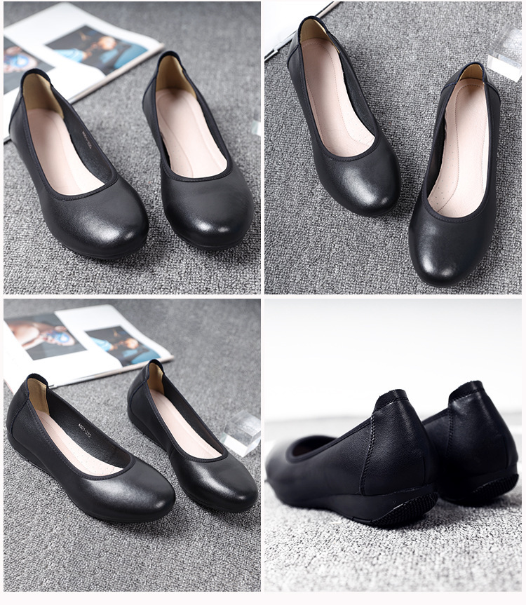 盾王DW3670鞋粗跟通軟底皮鞋圖片2