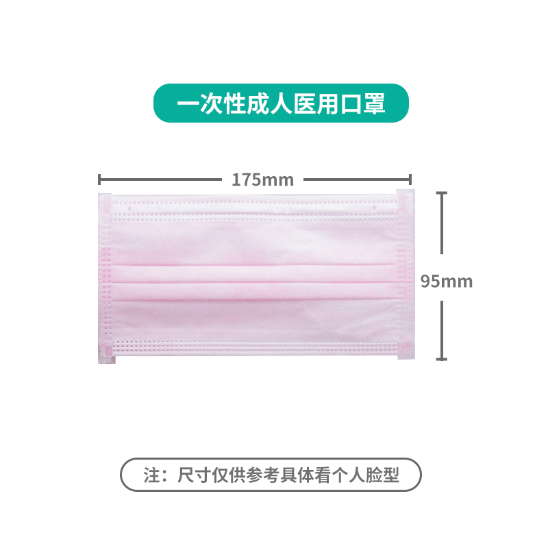 恩惠醫(yī)療成人一次性醫(yī)用口罩圖片3