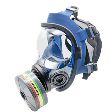 高瑪1608-D自吸過(guò)濾式單濾盒全面罩防毒面具圖片3