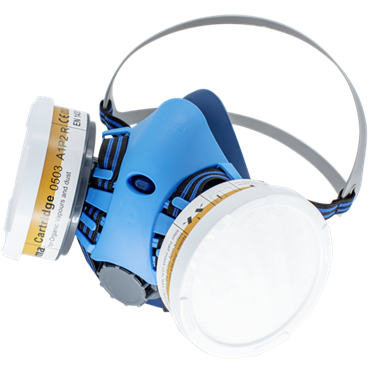 高瑪GM-0503E自吸過(guò)濾式雙濾盒半面罩防毒面具圖片2