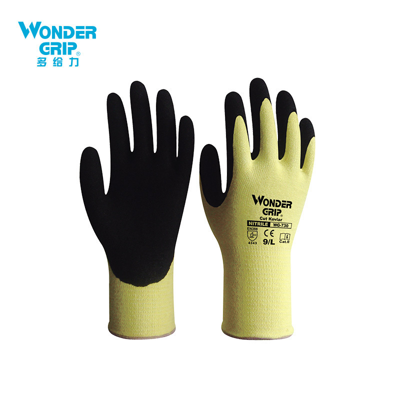 多給力WG-730耐磨防滑三級(jí)防割手套圖片