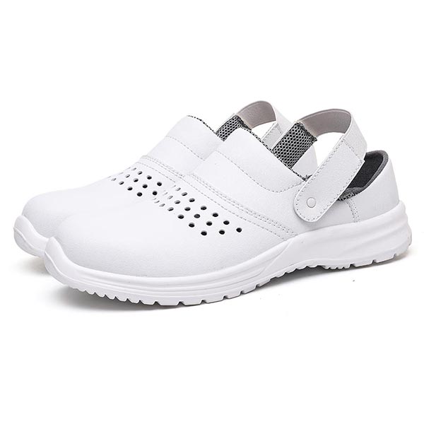 羿科60726080白色低幫透氣安全涼鞋圖片