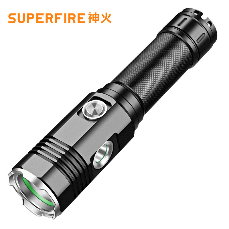 神火G3強(qiáng)光直充usb多功能二合一手電筒圖片2