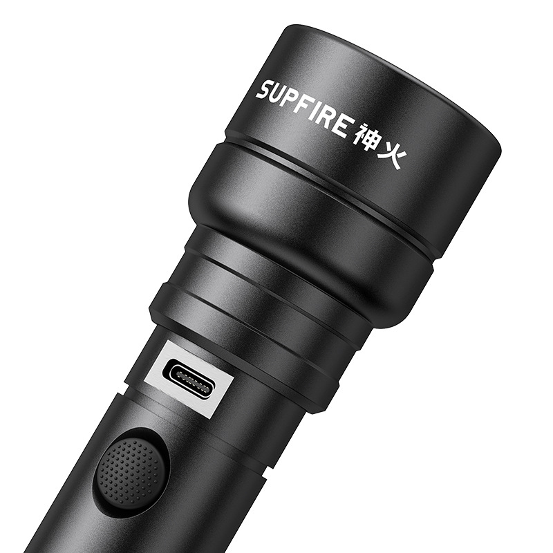 神火C8-D戶外騎行家用強光手電筒圖片3