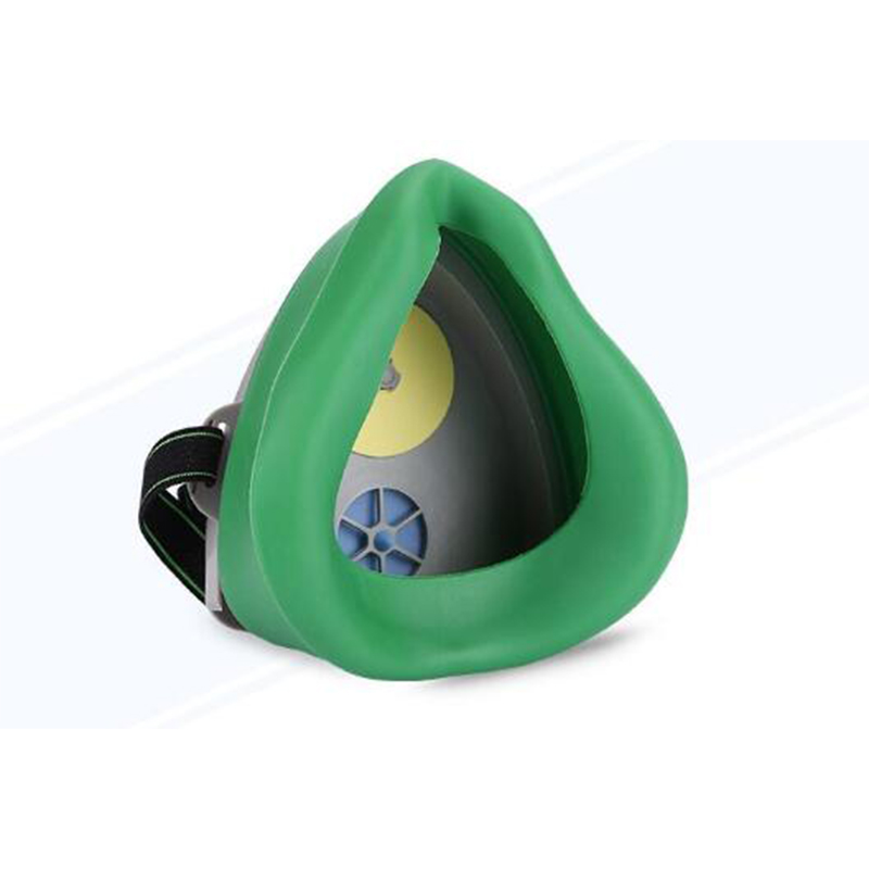 錦繡粵興3800硅膠單濾盒半面罩防毒面具圖片