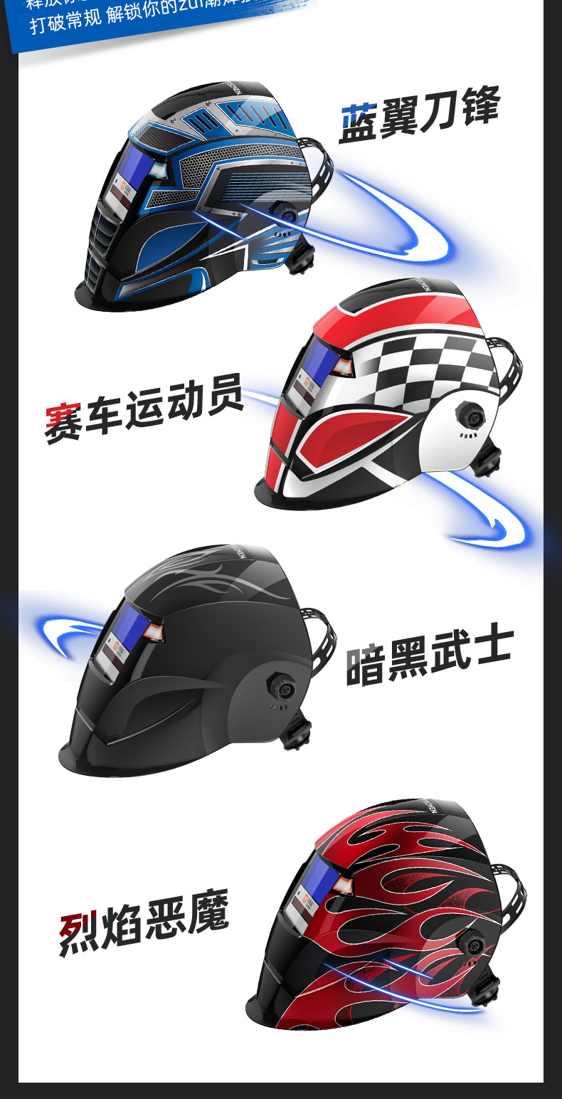 泰克曼720S自動(dòng)變光焊接面罩圖片2