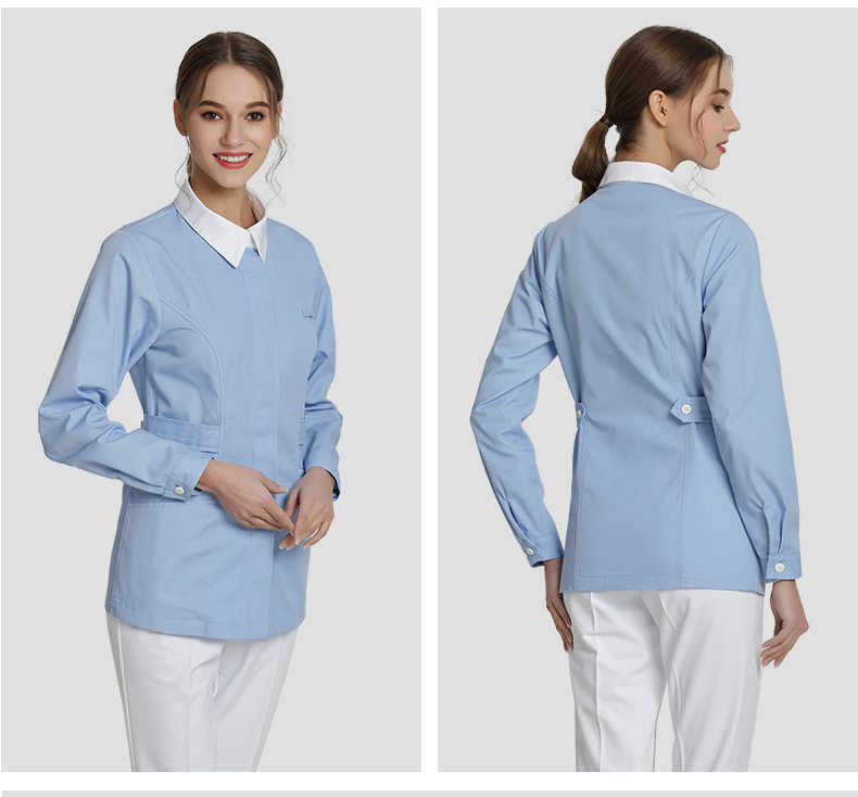 樂倍康NC167湖藍(lán)長袖護(hù)士服圖片2