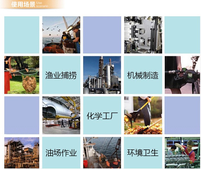 千禧龍516藍(lán)色耐油PVC手套圖片5