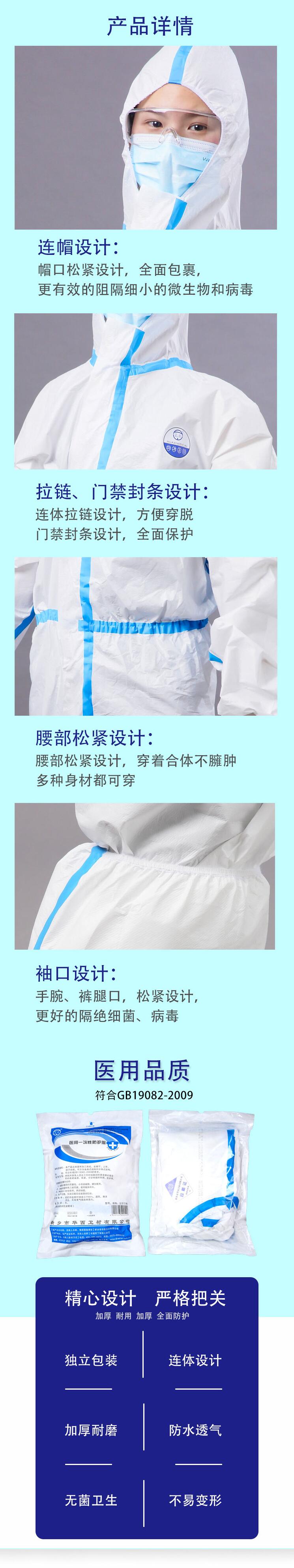 衛(wèi)安一次性醫(yī)用防護服圖片2