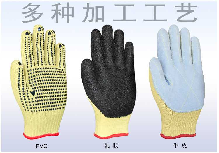 bestop倍護(hù)B5064芳綸貼皮4級防割手套圖片5