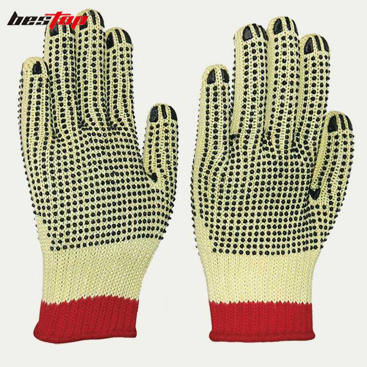 bestop倍護(hù)B5033-2芳綸PVC點(diǎn)塑阻燃防割手套圖片1