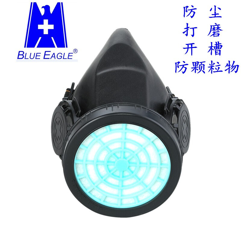 藍鷹NP303橡膠單濾盒半面罩防毒面具圖片