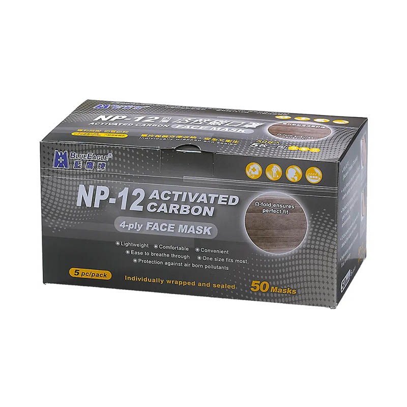 藍鷹NP12活性炭一次性口罩圖片3