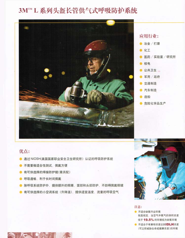 3M L-901帶披肩可掀起安全帽頭盔