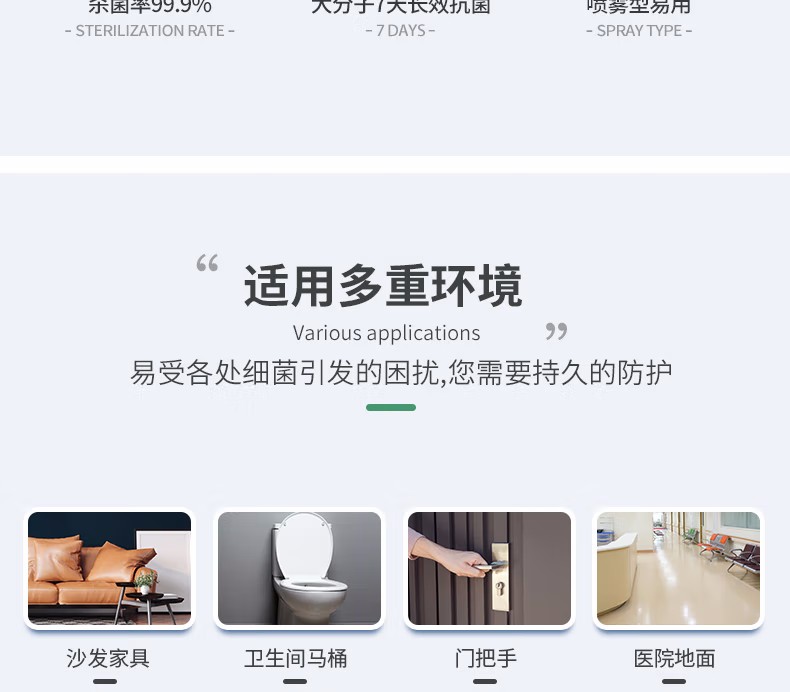 霍尼韋爾MACMOLY小7物表抗菌噴霧4