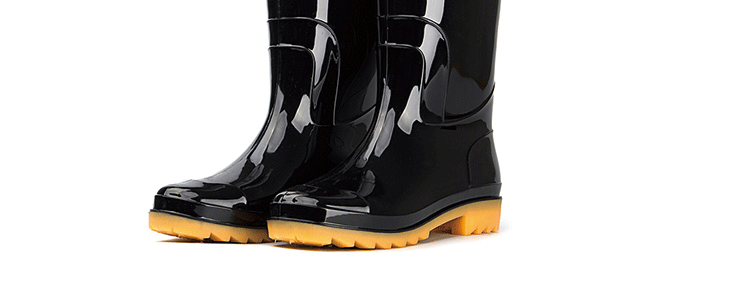 回力807高筒PVC黑色雨靴圖片9