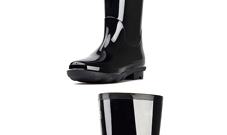 回力838黑色PVC中筒雨靴圖片8