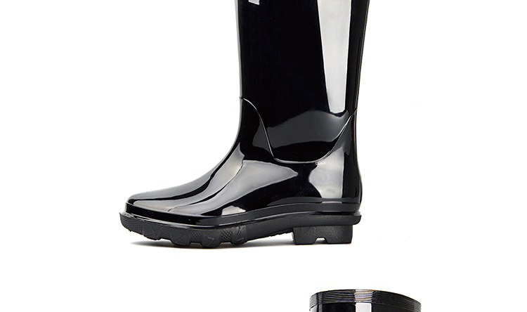 回力838黑色PVC中筒雨靴圖片9