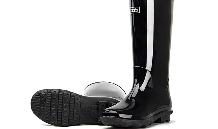 回力838黑色PVC中筒雨靴圖片10