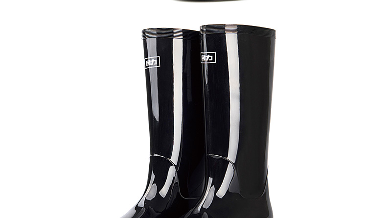 回力838黑色PVC中筒雨靴圖片11