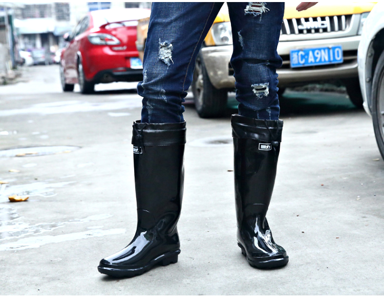 回力838加棉可拆卸加絨中筒雨靴圖片10