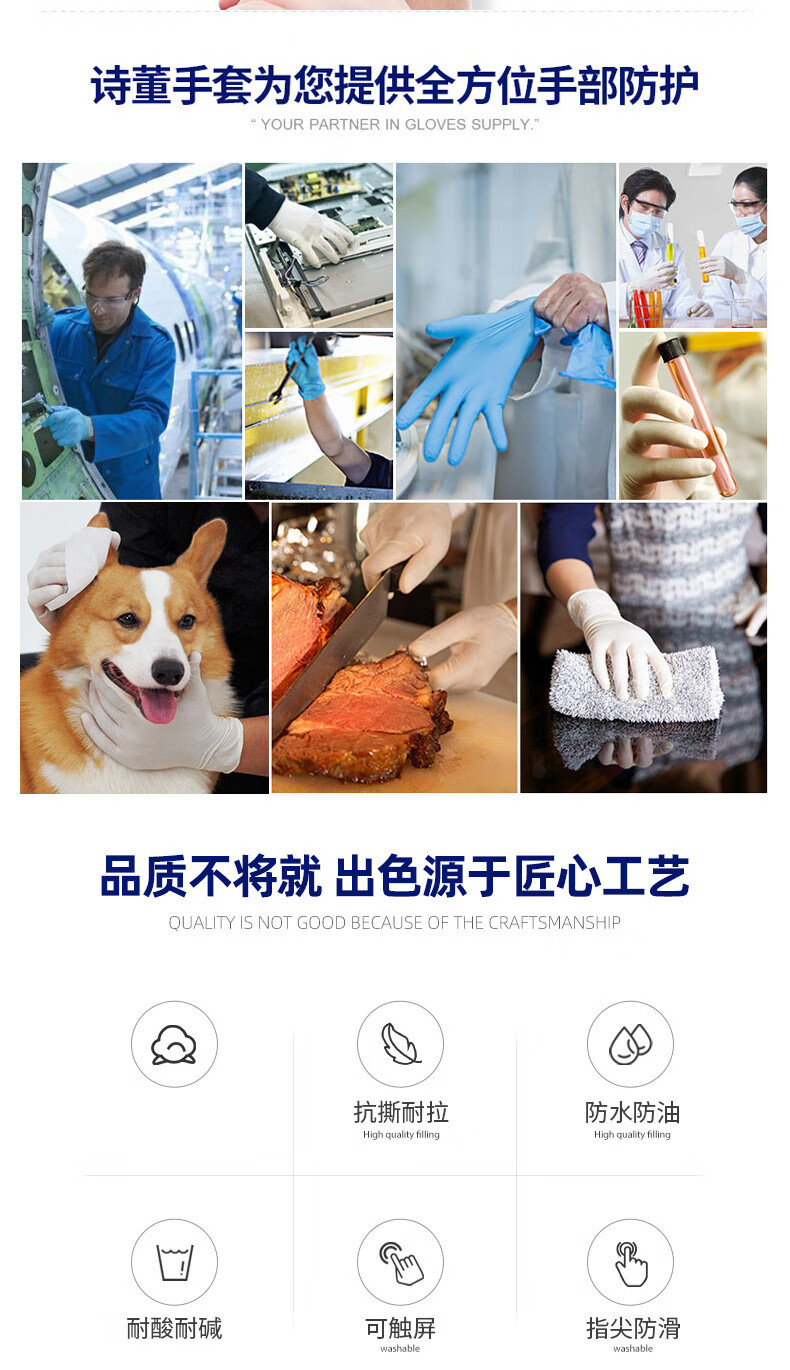 施睿康N900丁腈橡膠檢查手套圖片2