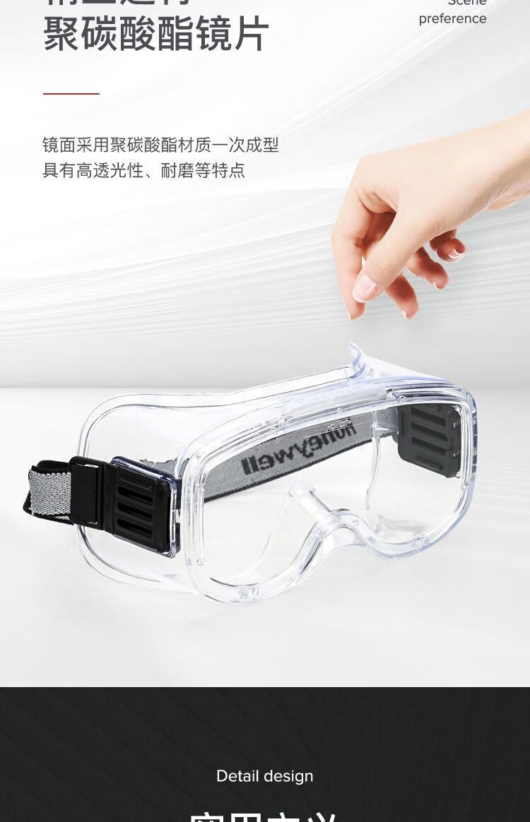 霍尼韋爾200600 LG200A透明耐刮擦護目鏡鏡片圖片9
