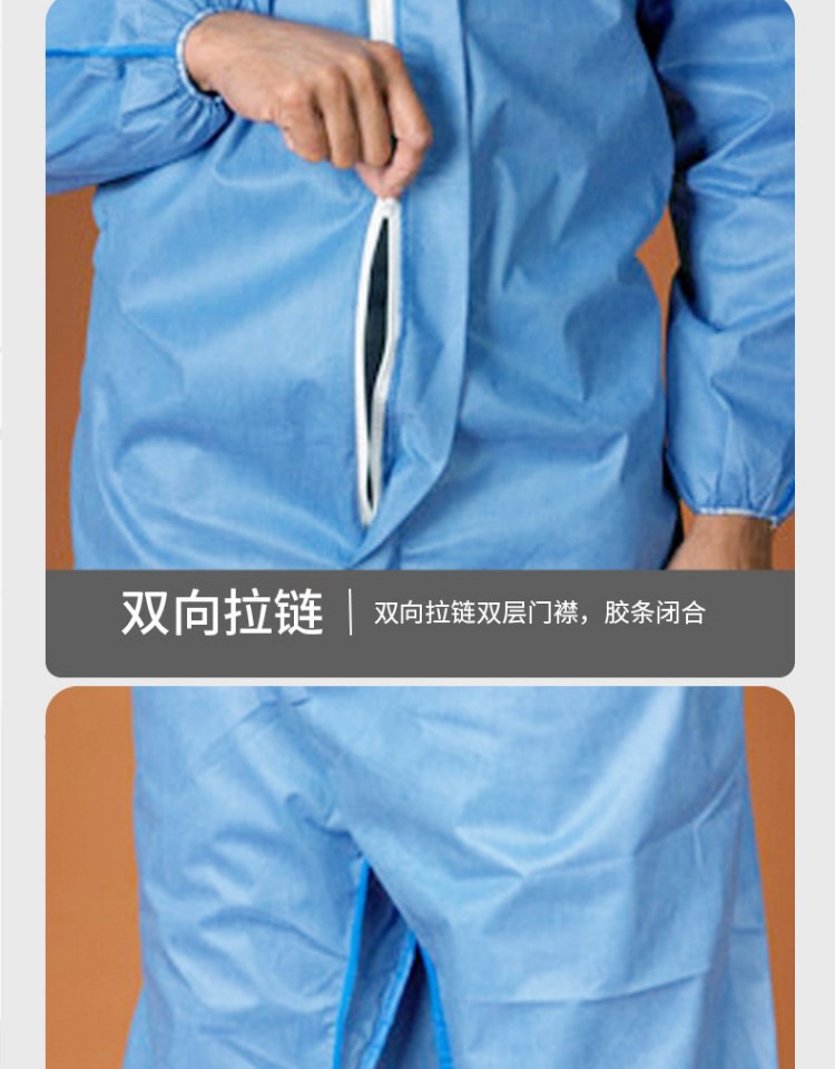 雷克蘭ES428白色帶帽連體防護(hù)服圖片4