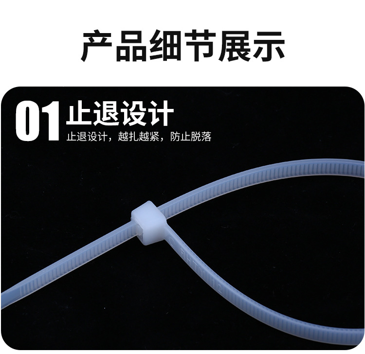 尼龍?jiān)鷰О咨猃埨υ鷰ё枣i式扎帶13