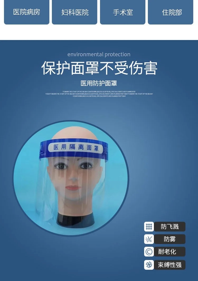 中藍一次性醫(yī)用隔離面罩3