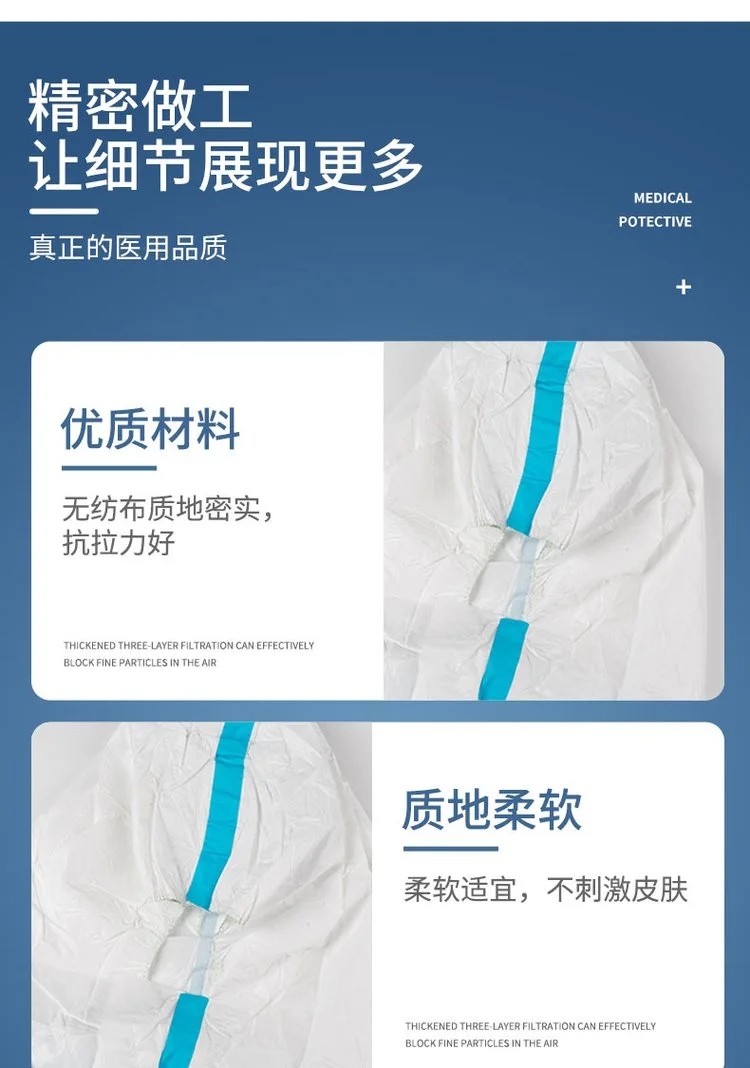 中藍(lán)一次性醫(yī)用防護(hù)服5