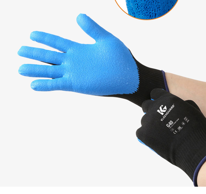 金佰利40228B G40發(fā)泡丁腈涂層勞保手套XL圖片9