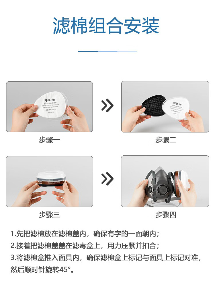 呼享8N95+ KN95顆粒物濾棉4